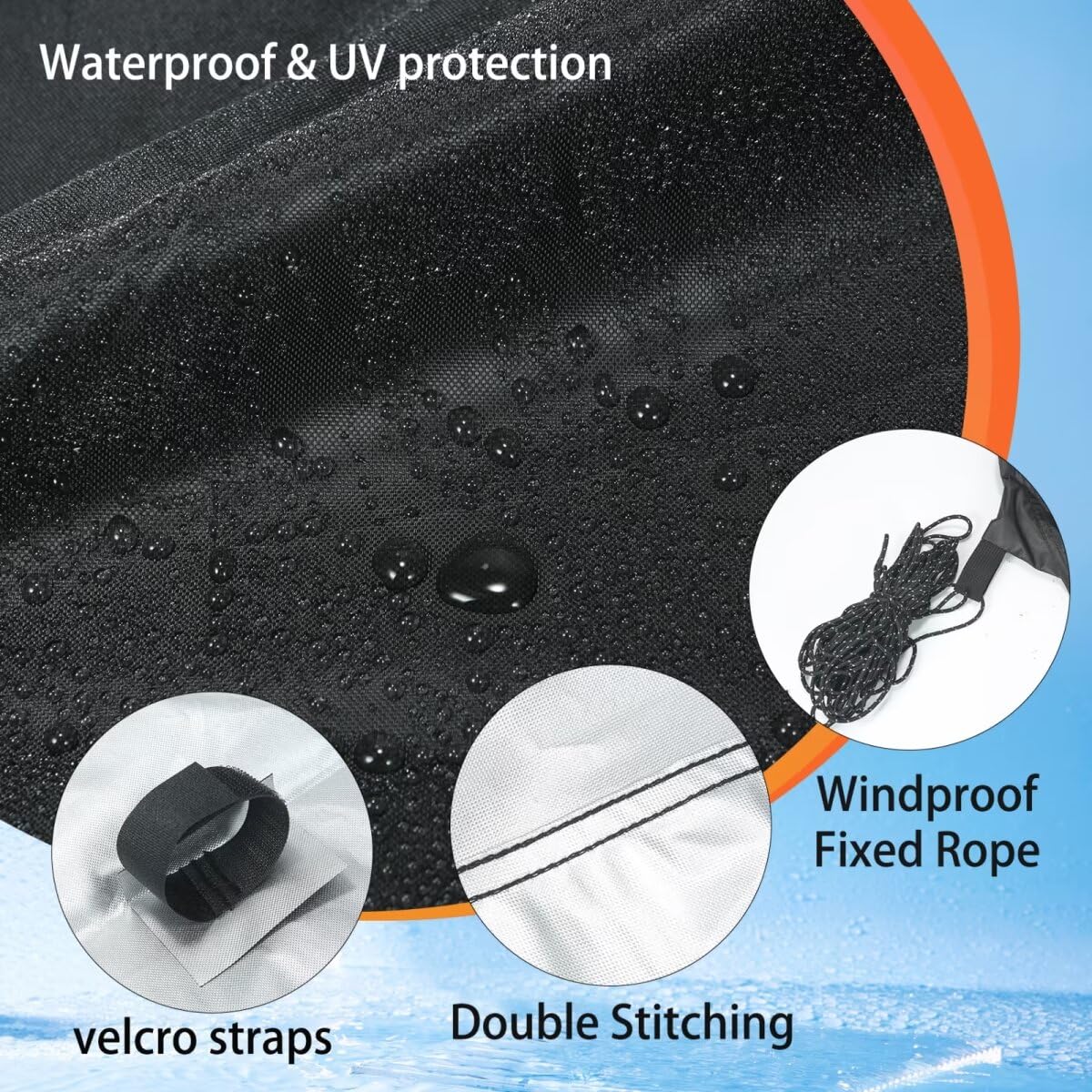 Installation of YANWEI 8x8 canopy top with Velcro straps