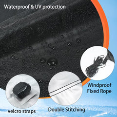 Installation of YANWEI 8x8 canopy top with Velcro straps