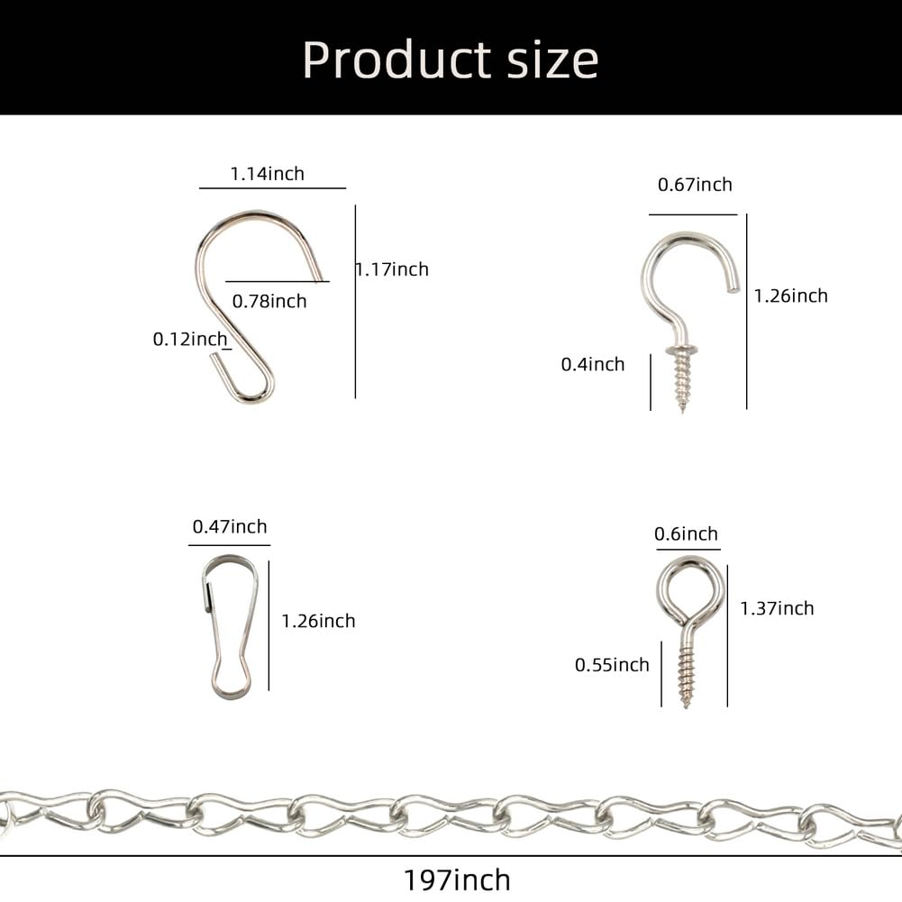 Installation of YINGFENG hanging chain on bird feeder