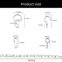 Installation of YINGFENG hanging chain on bird feeder