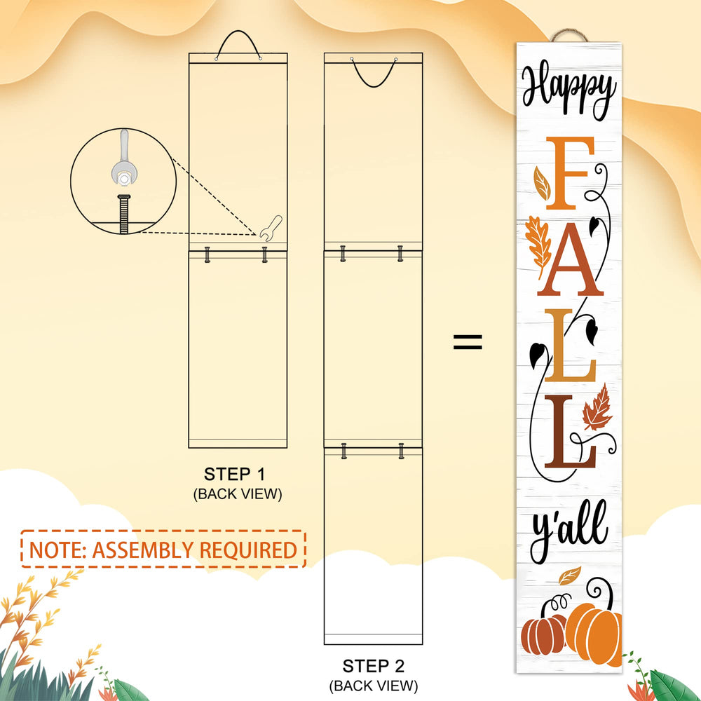 Installation process of AUSTAB wooden porch sign