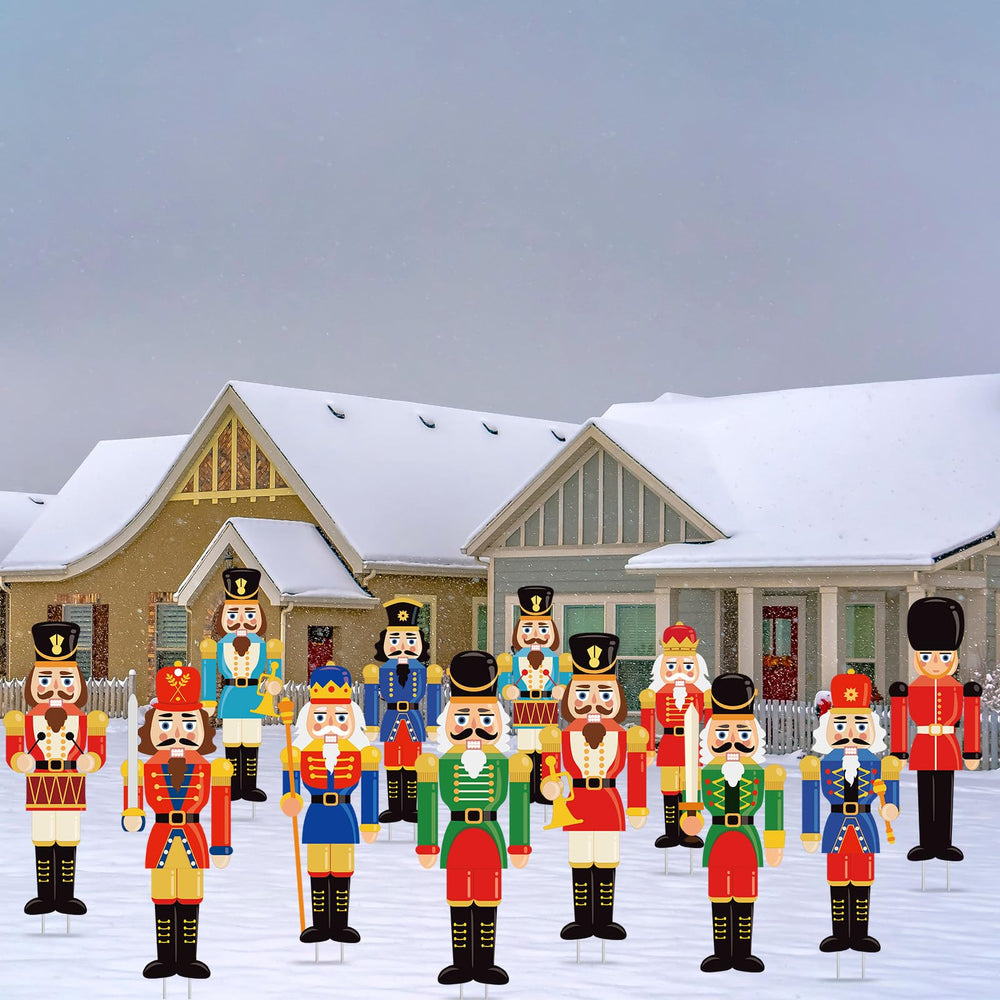 Installation process of BBTO Christmas Nutcracker Yard Signs