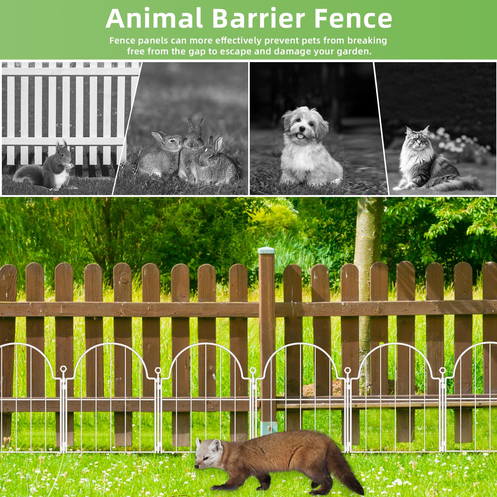 Installation process of Blingluck decorative garden fence