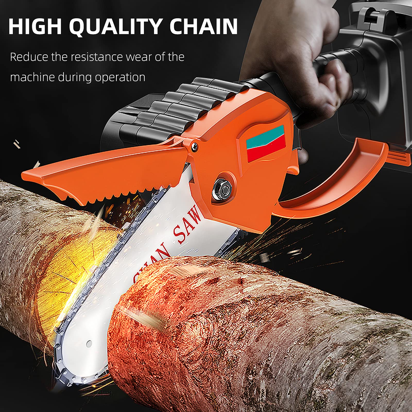 Installation process of Fifchall mini chainsaw chain
