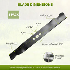 Installation process of Fourtry mower blade on lawnmower