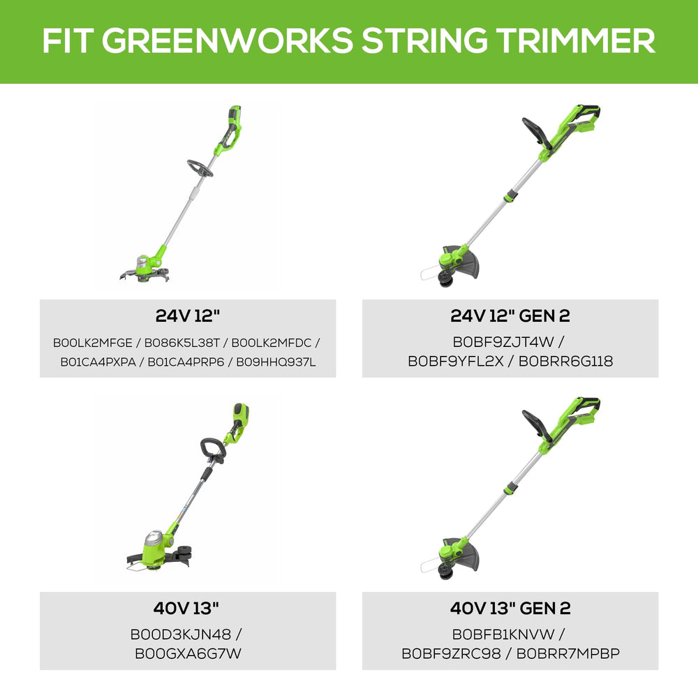 Installation process of Greenworks String Trimmer Spools