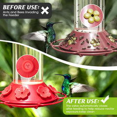 Installation process of Haxmdfa hummingbird feeder replacement flower