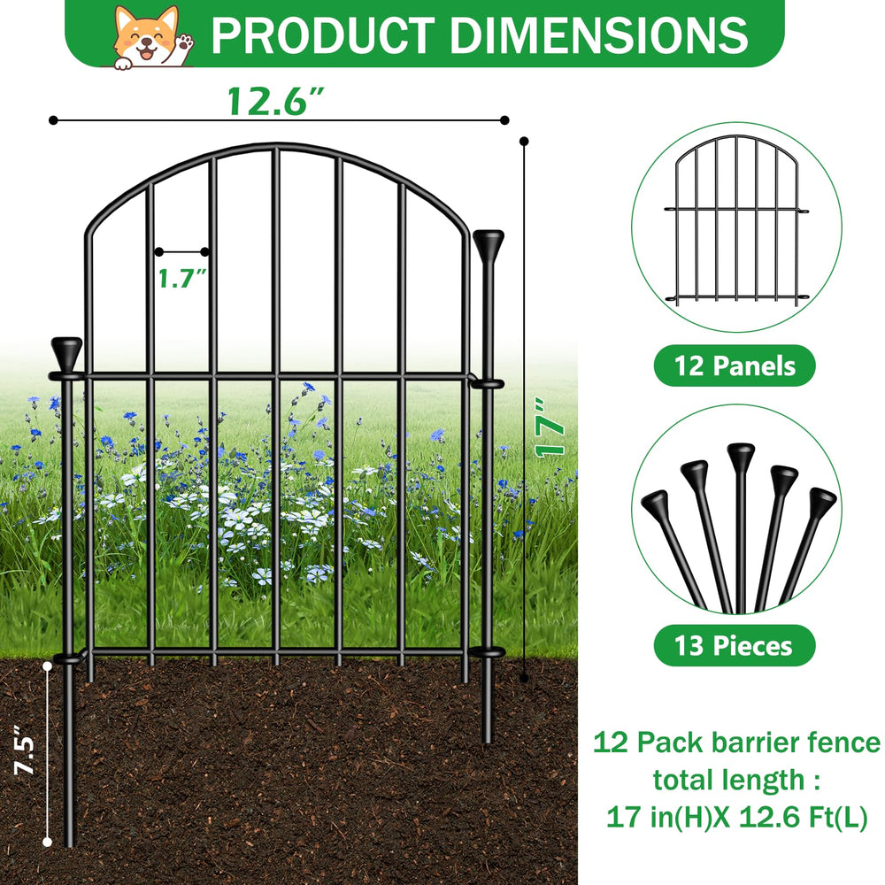 Installation process of JUNYAO No Dig Garden Fence Panels