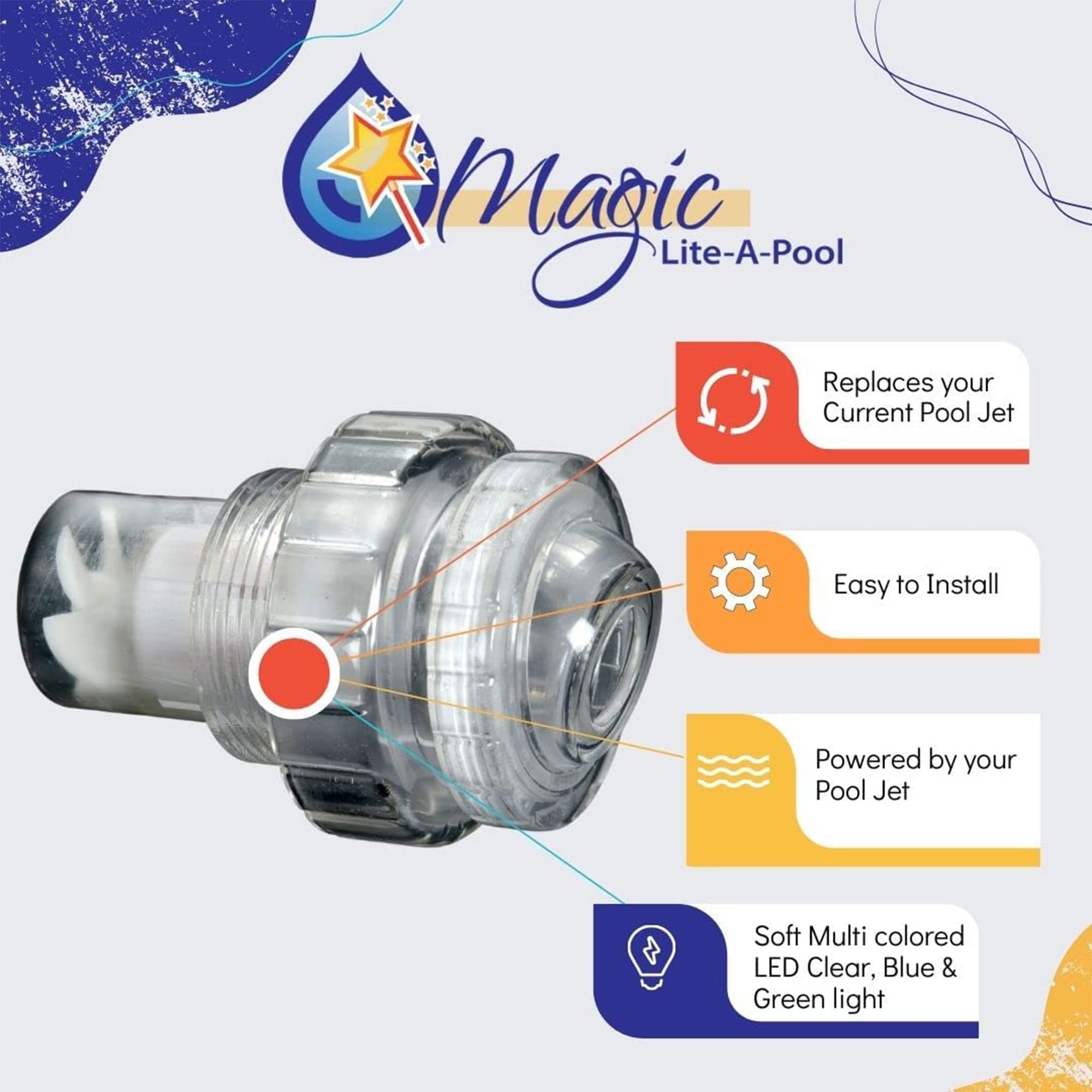 Installation process of Magic Lite-A-Pool jet