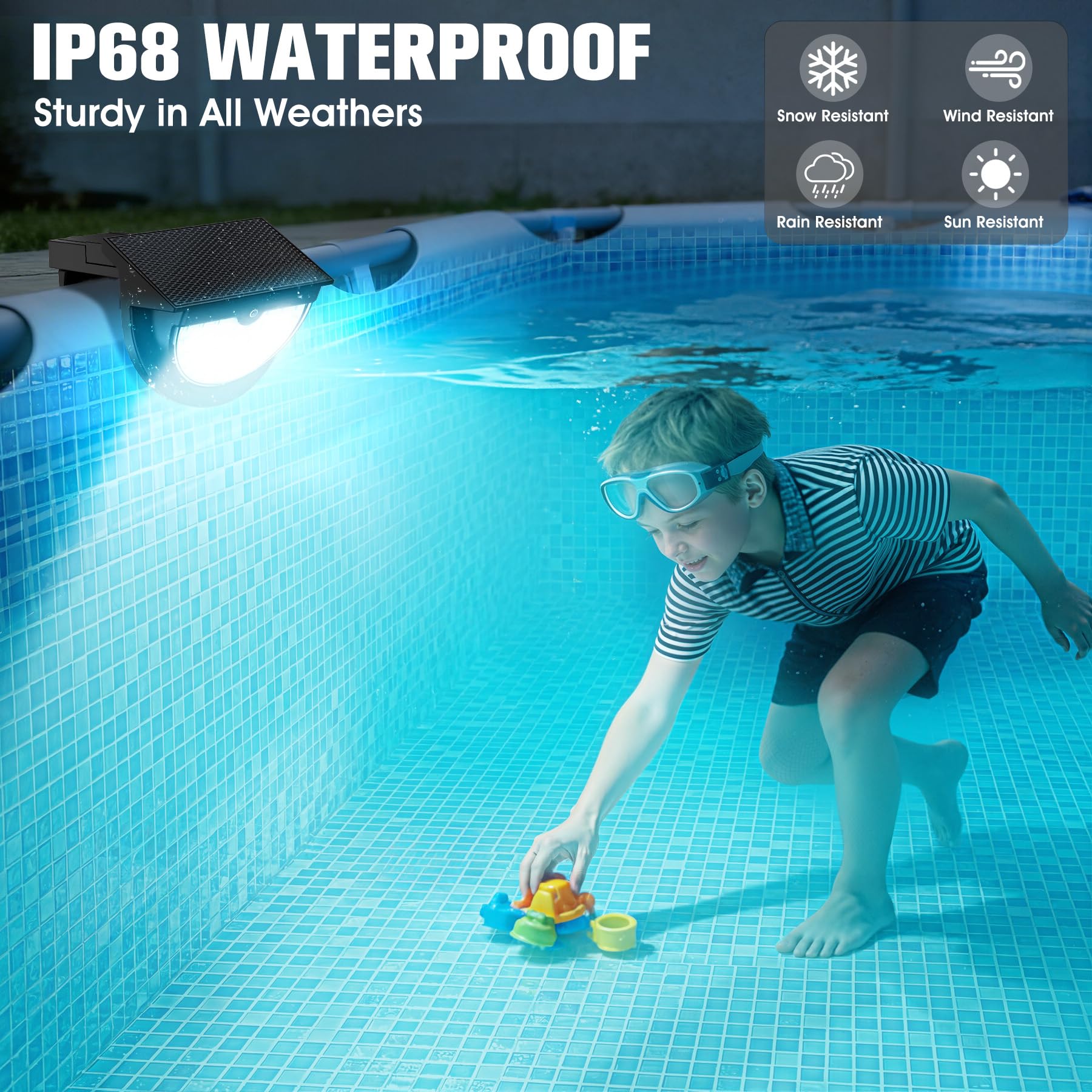 Installation process of Niceput Solar Pool Light