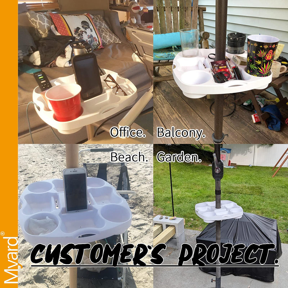 Installation process of PayandPack Umbrella Table Tray