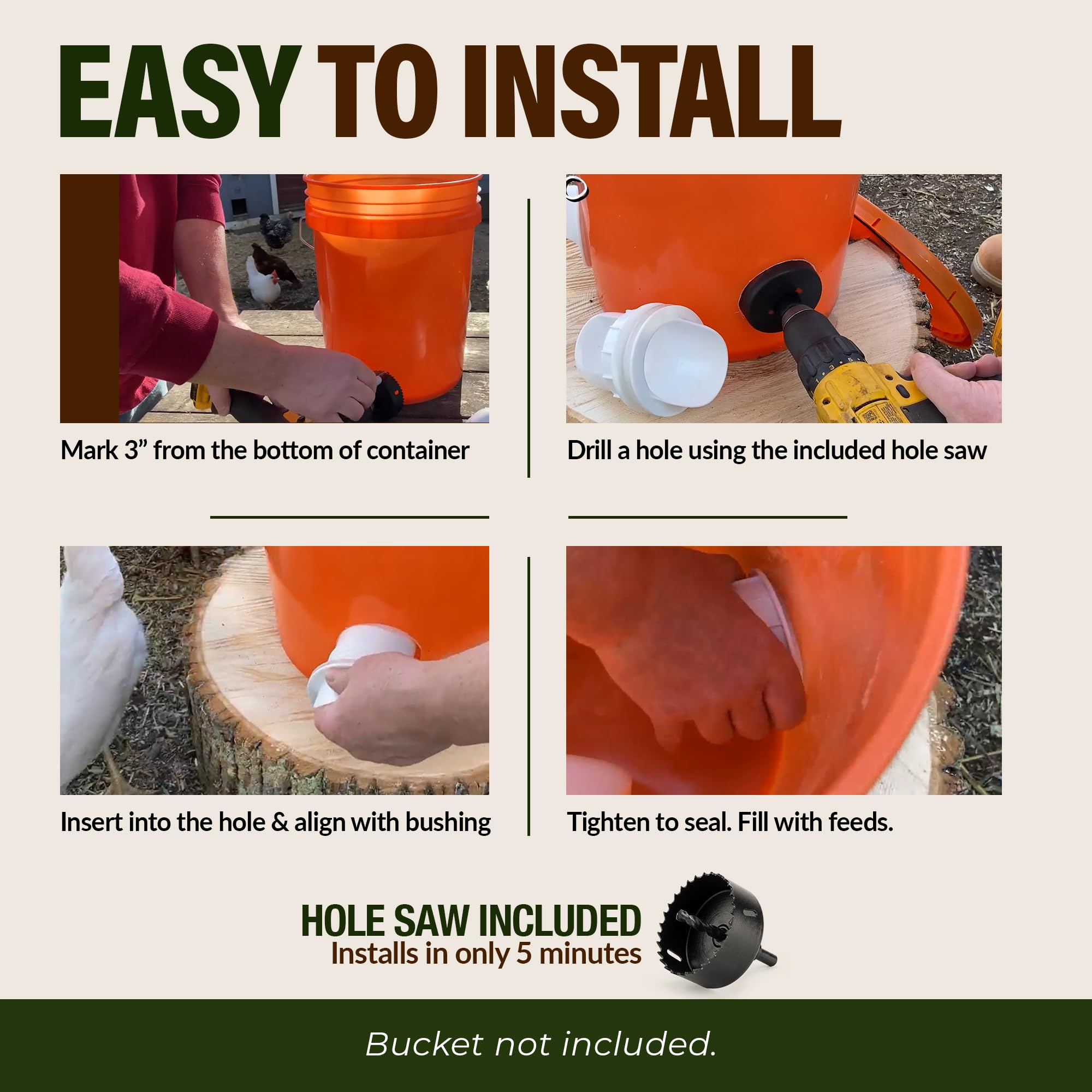 Installation process of Poultry Pro Chicken Feeder