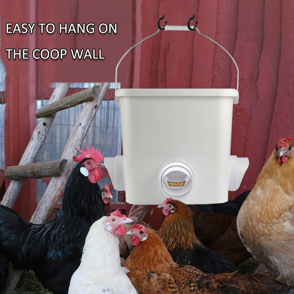 Installation process of the automatic chicken feeder and waterer