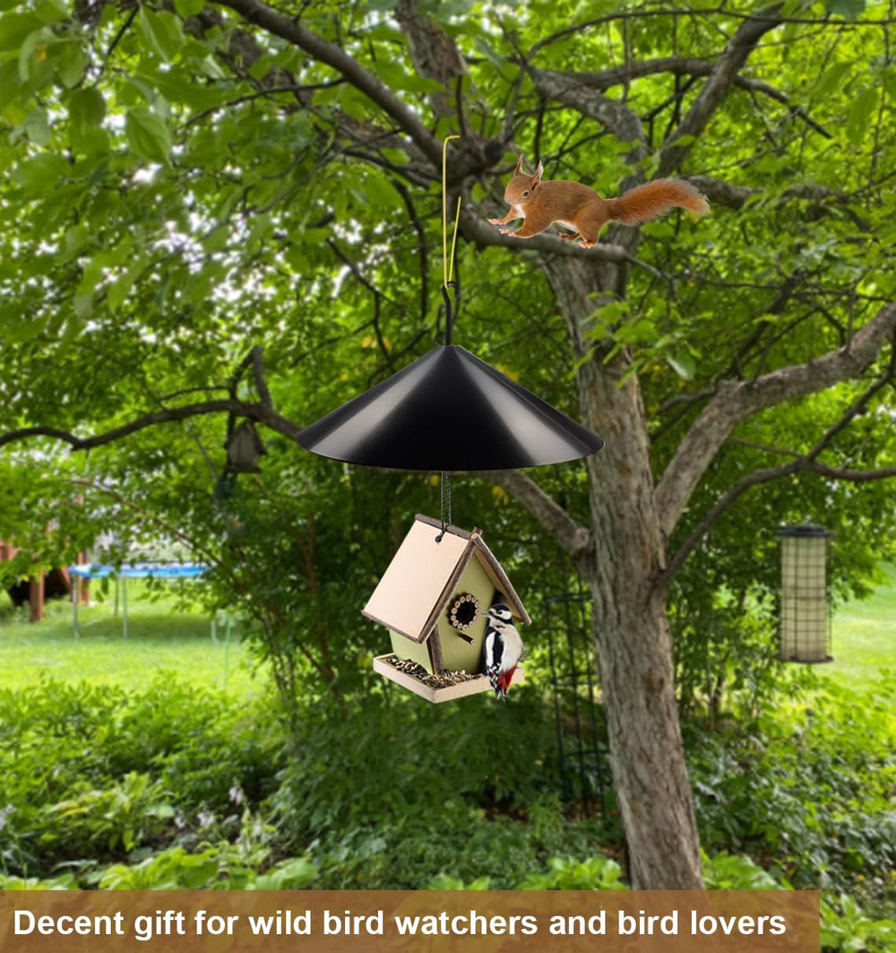 Installation process of the Garbuildman Squirrel Baffle on a pole
