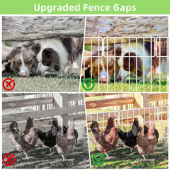 Installation process of Thrivinest animal barrier fence in garden