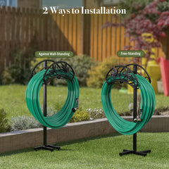 Installation process of Winpull Garden Hose Holder with screws