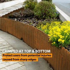 Installation process of Worth Garden Edging in soil
