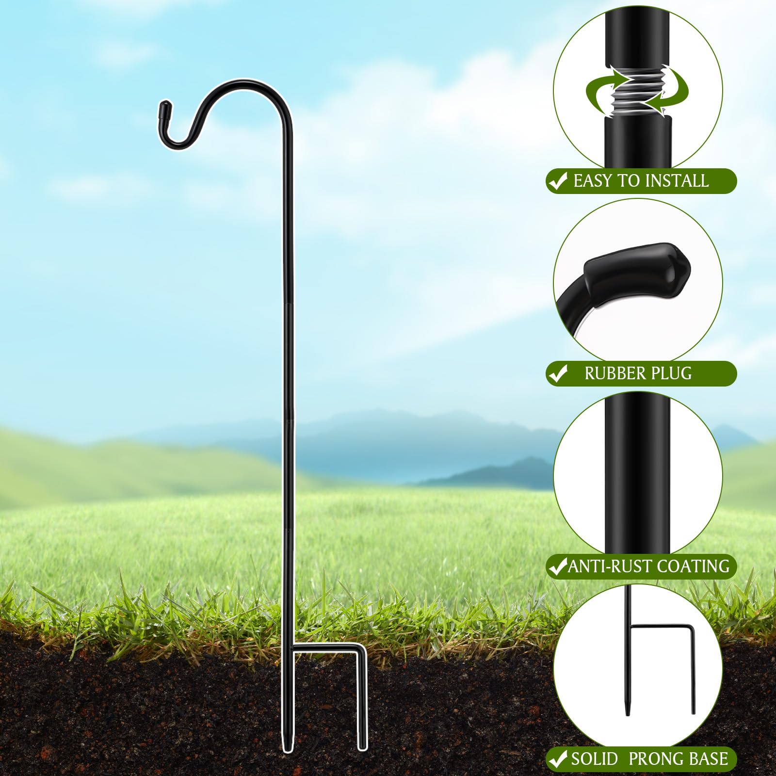 Installation process of Yetene shepherd hooks