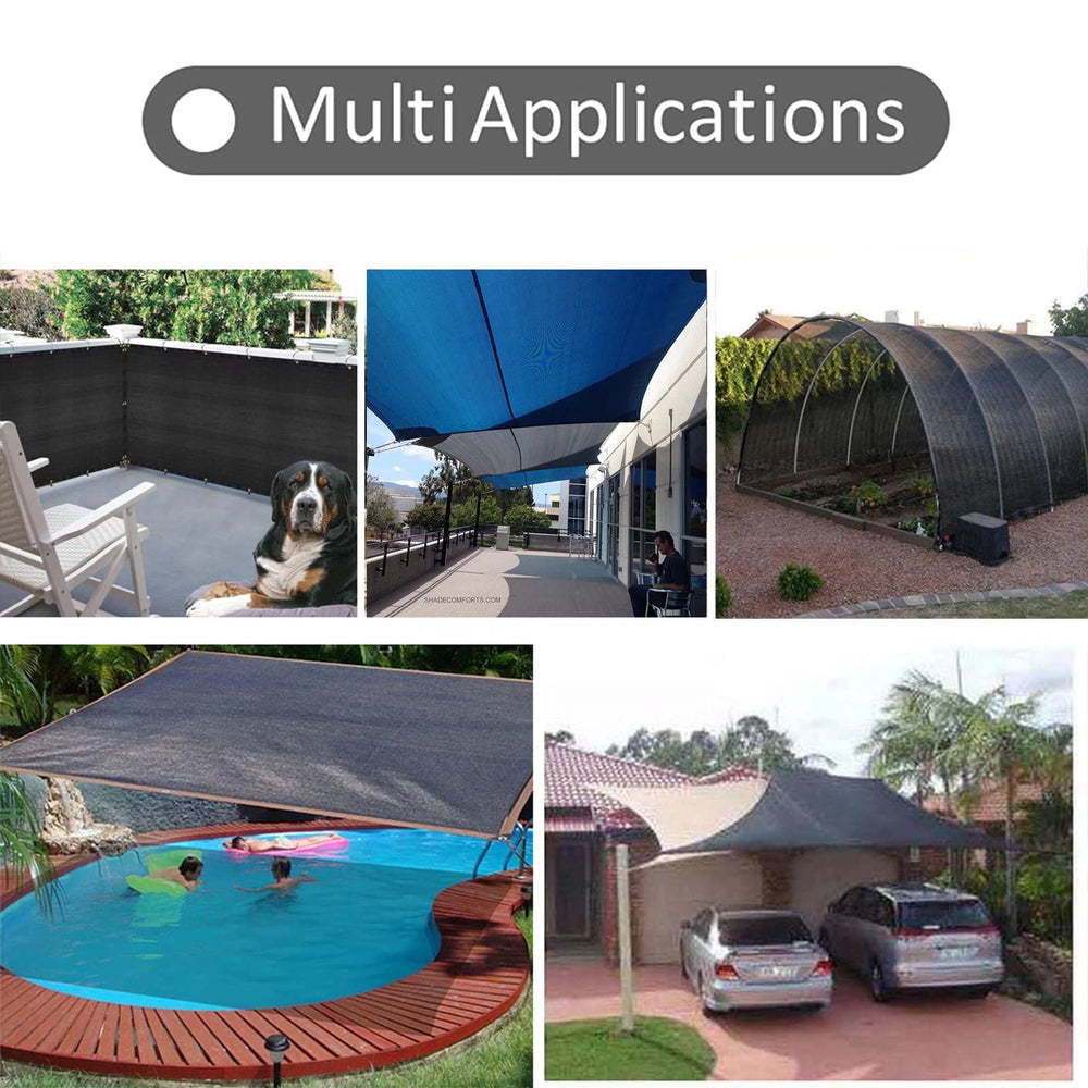 Installation process of ZOZIJIU Shade Cloth with grommets