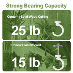 Installation scene of Aidoclip ceiling hooks in a living space