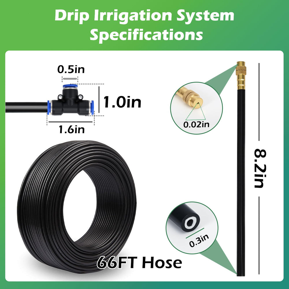 Installation setup of FOKATY irrigation system in garden