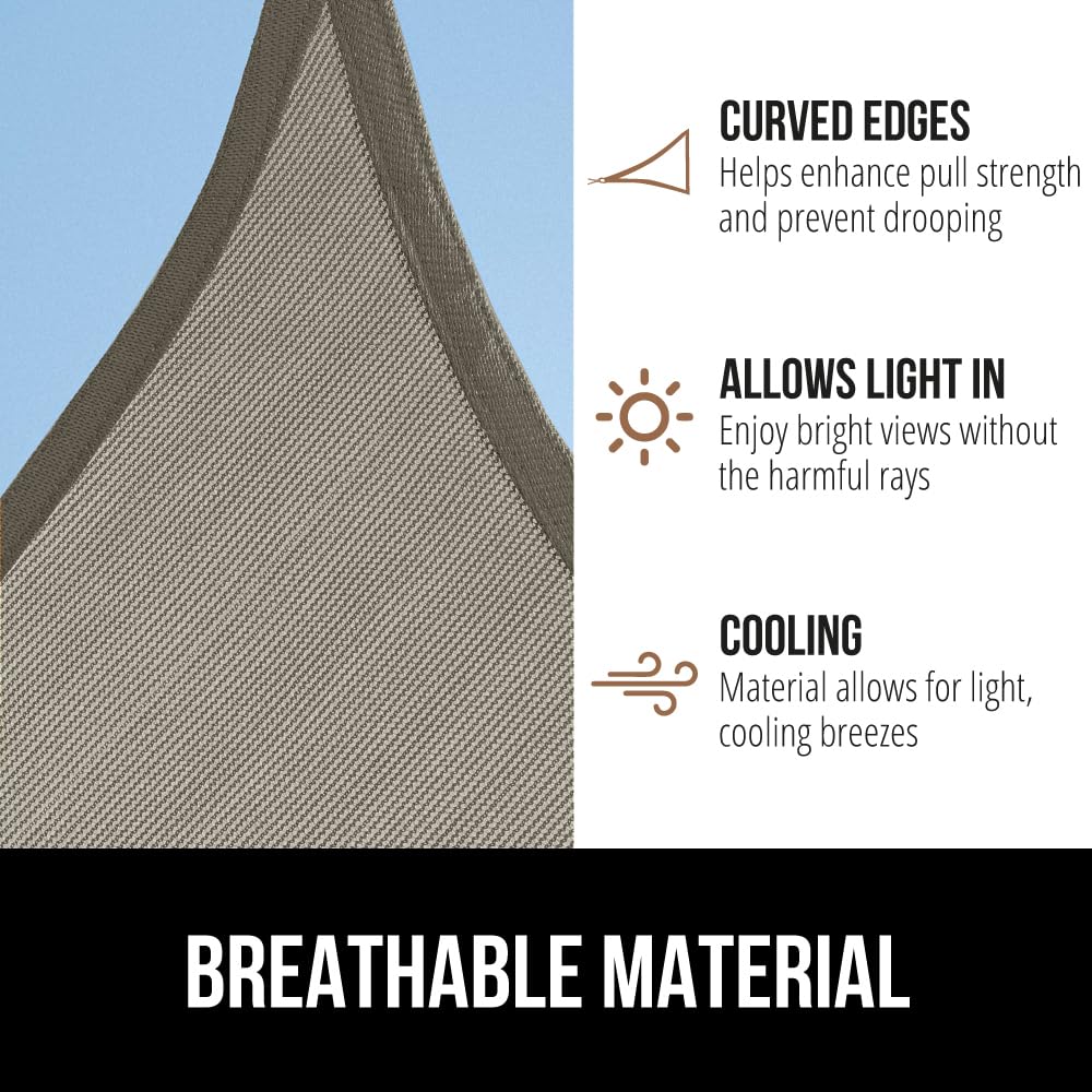 Installation setup of GORILLA GRIP Shade Sail with PE rope