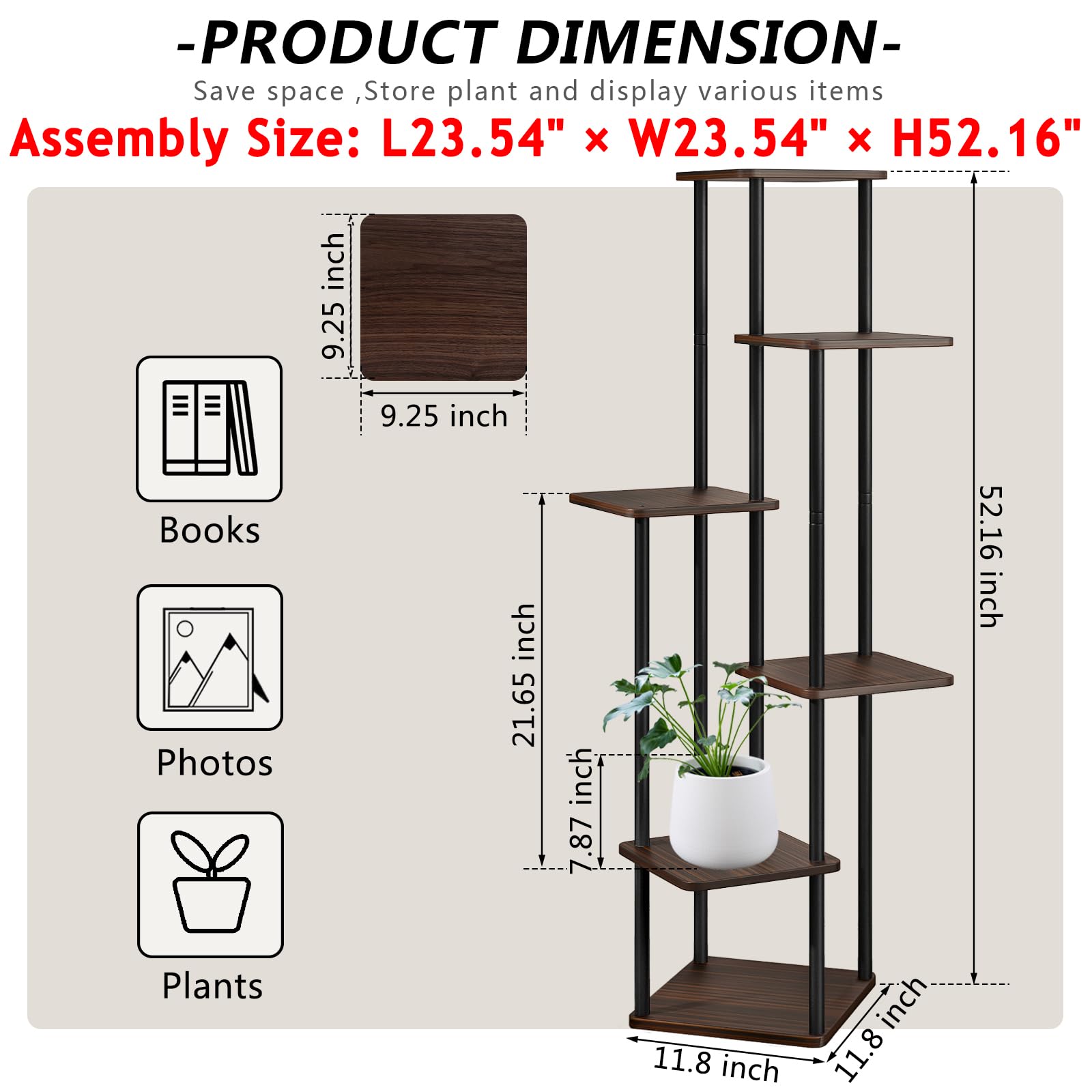 Installation video for AZERPIAN 6 Tier Tall Plant Stand