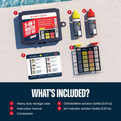 Instruction manual for Lupo East Bay Pool Test Kit