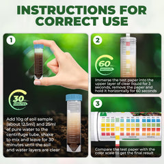 Instruction manual for NewTest Soil pH Test Kit