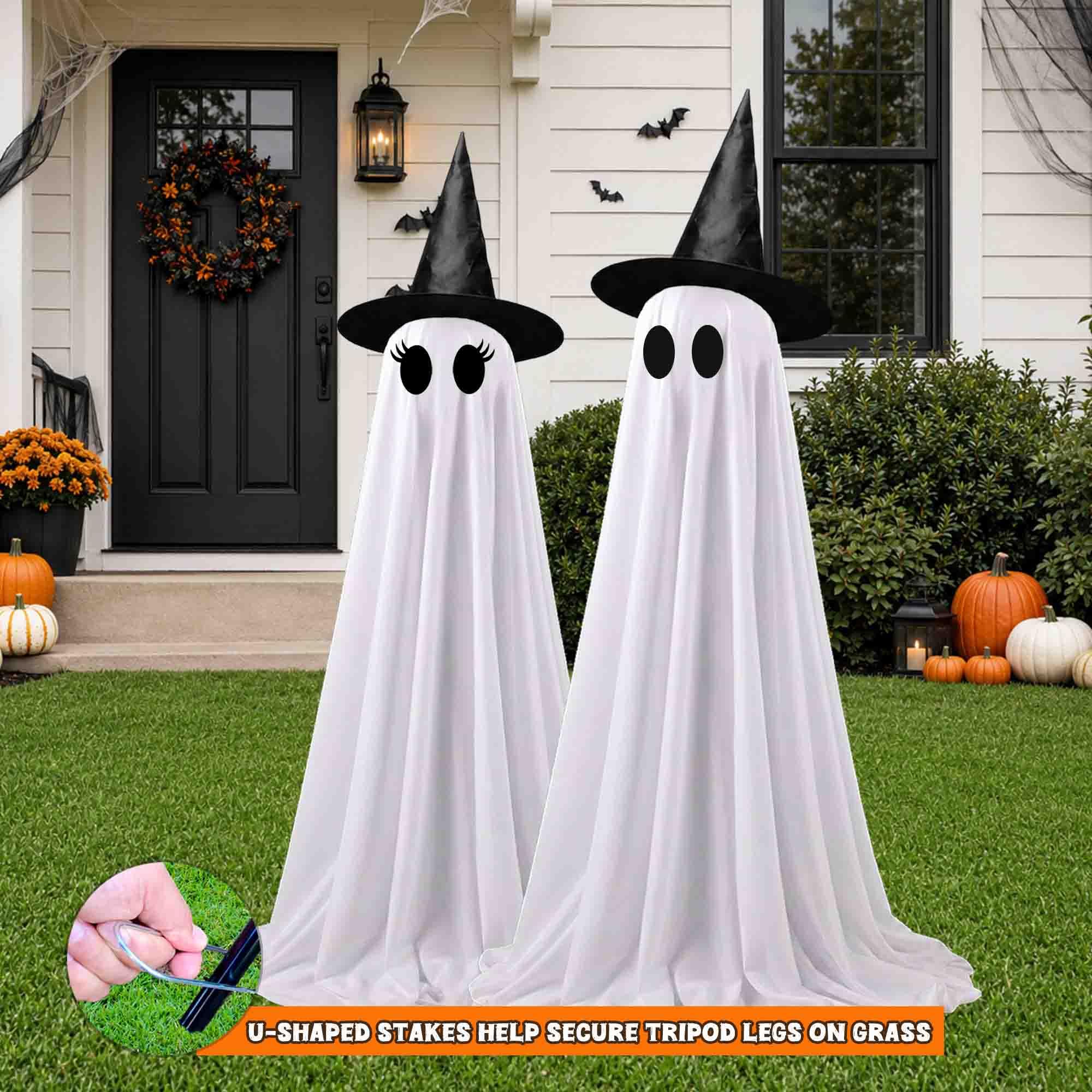 Instruction manual for Watlie Halloween ghost decorations