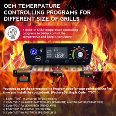 Instruction manual included with Meatender Control Board