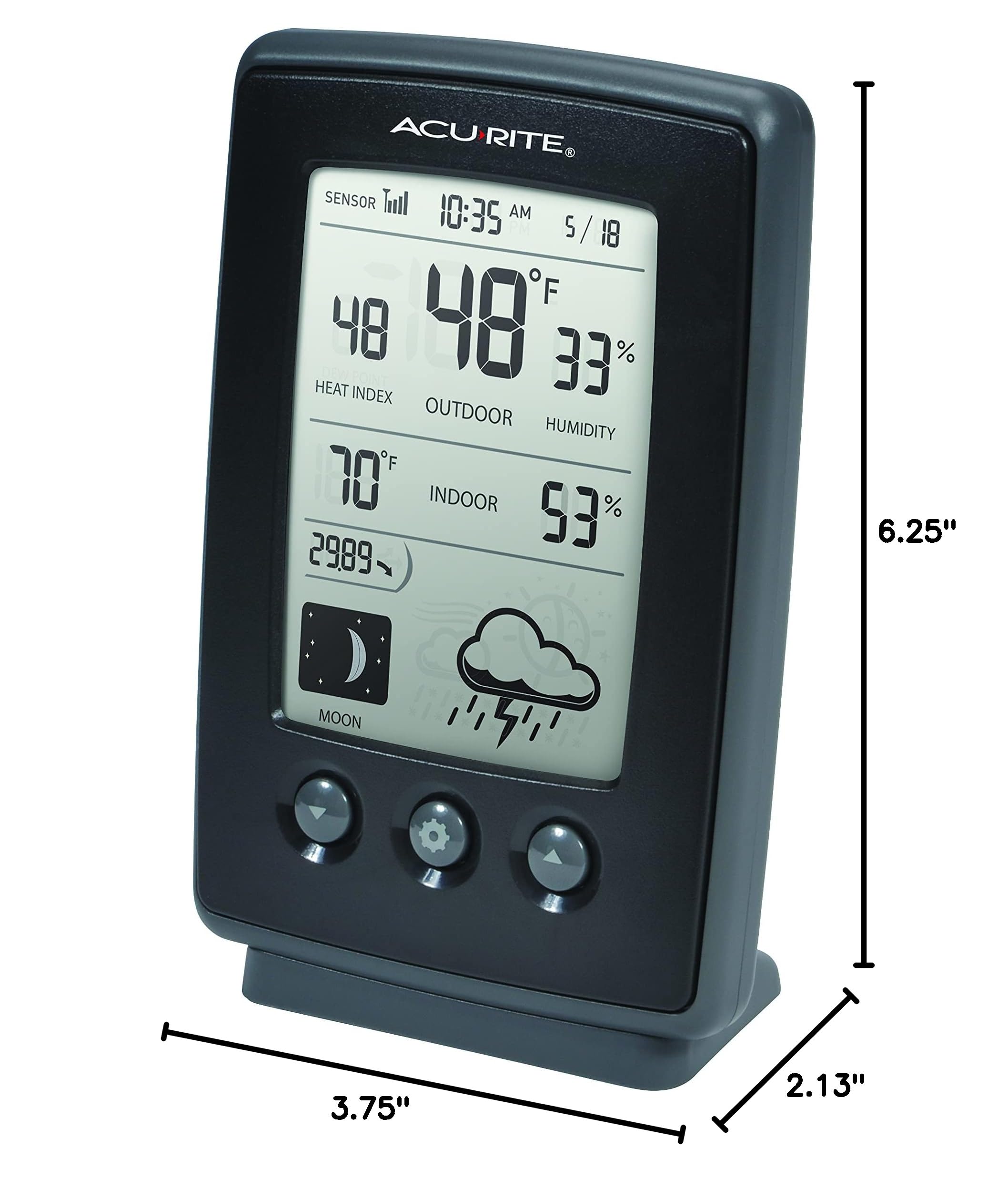 Instruction manual included with the AcuRite weather station