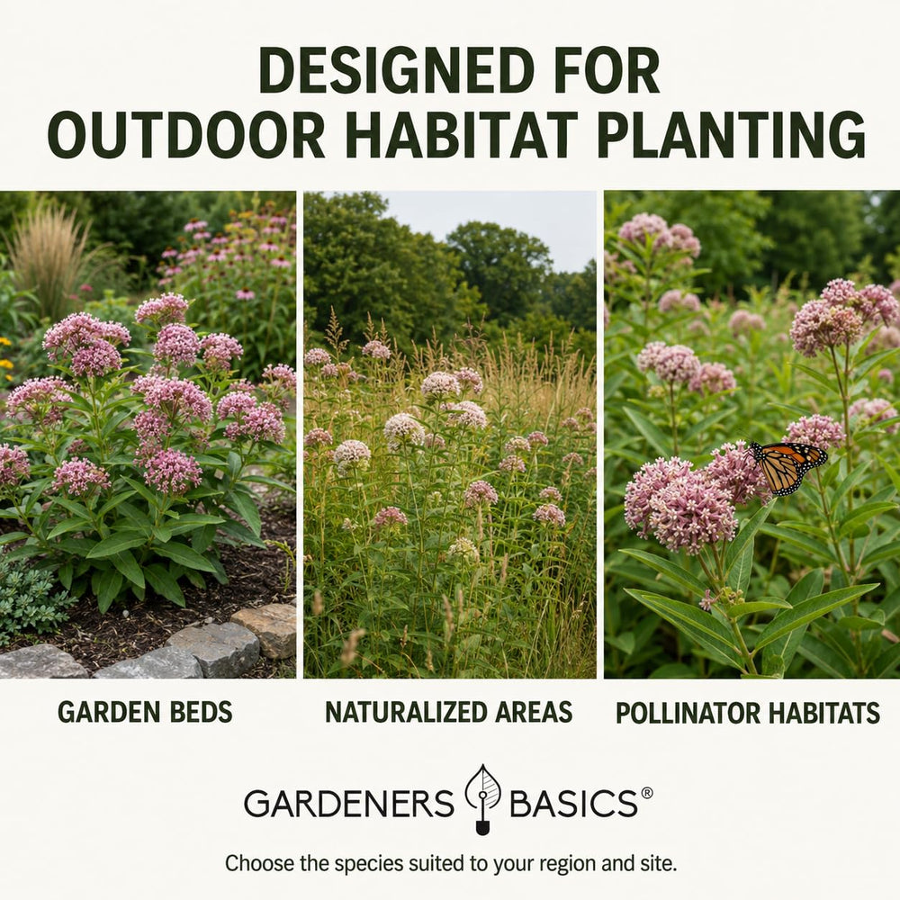 Instructions and growing guide for milkweed seeds