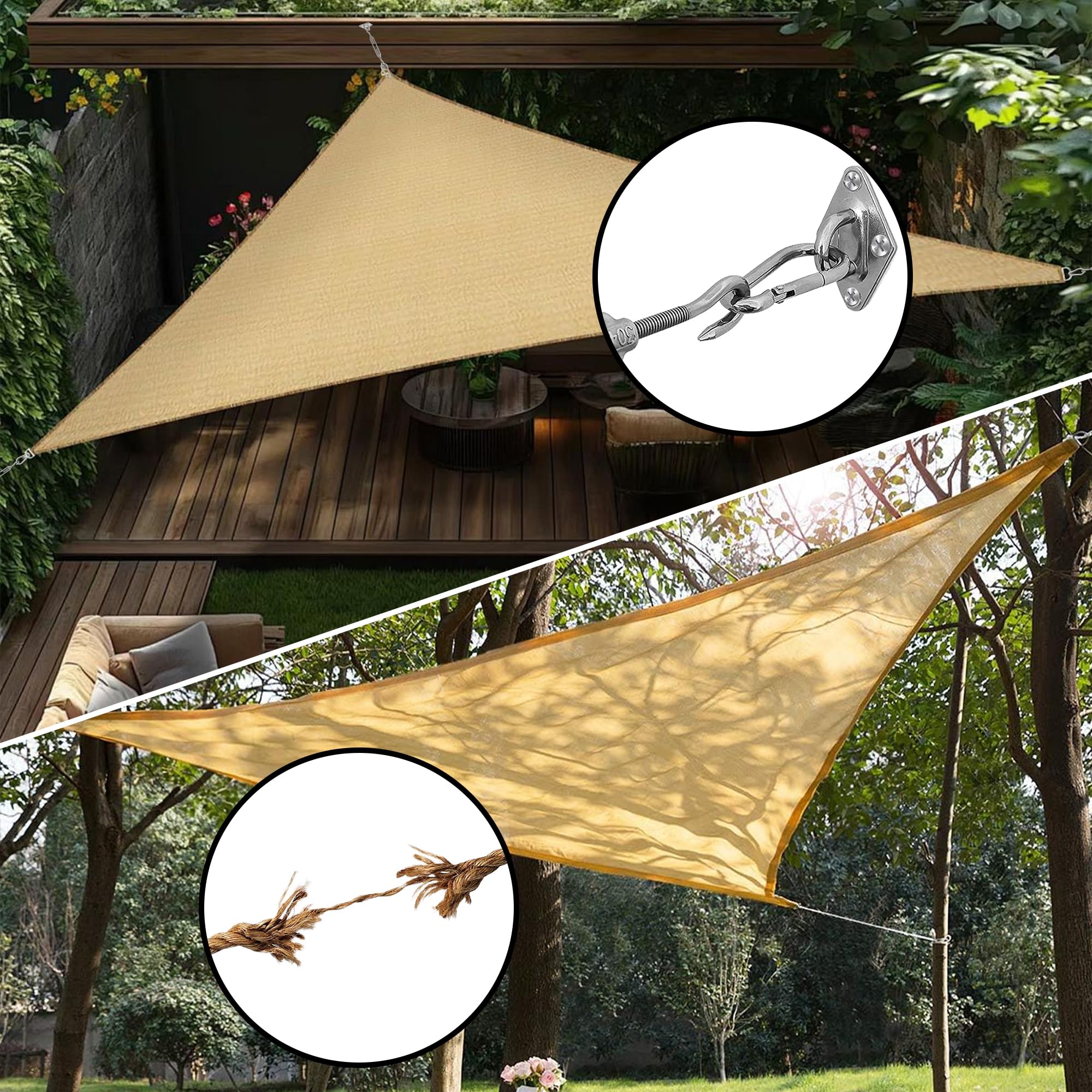 Instructions for installing YOFIT shade sail hardware
