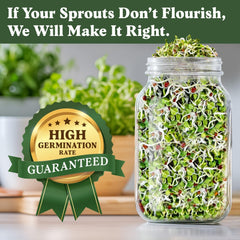 Instructions for sprouting Seedboy Organic Daikon Radish seeds