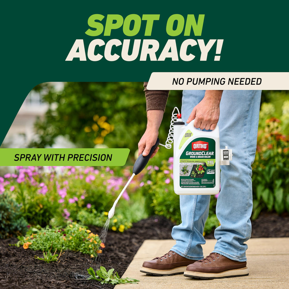 Instructions for use of Ortho GroundClear Weed Killer