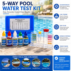 Instructions for XtremepowerUS 5-Way Swimming Pool Test Kit