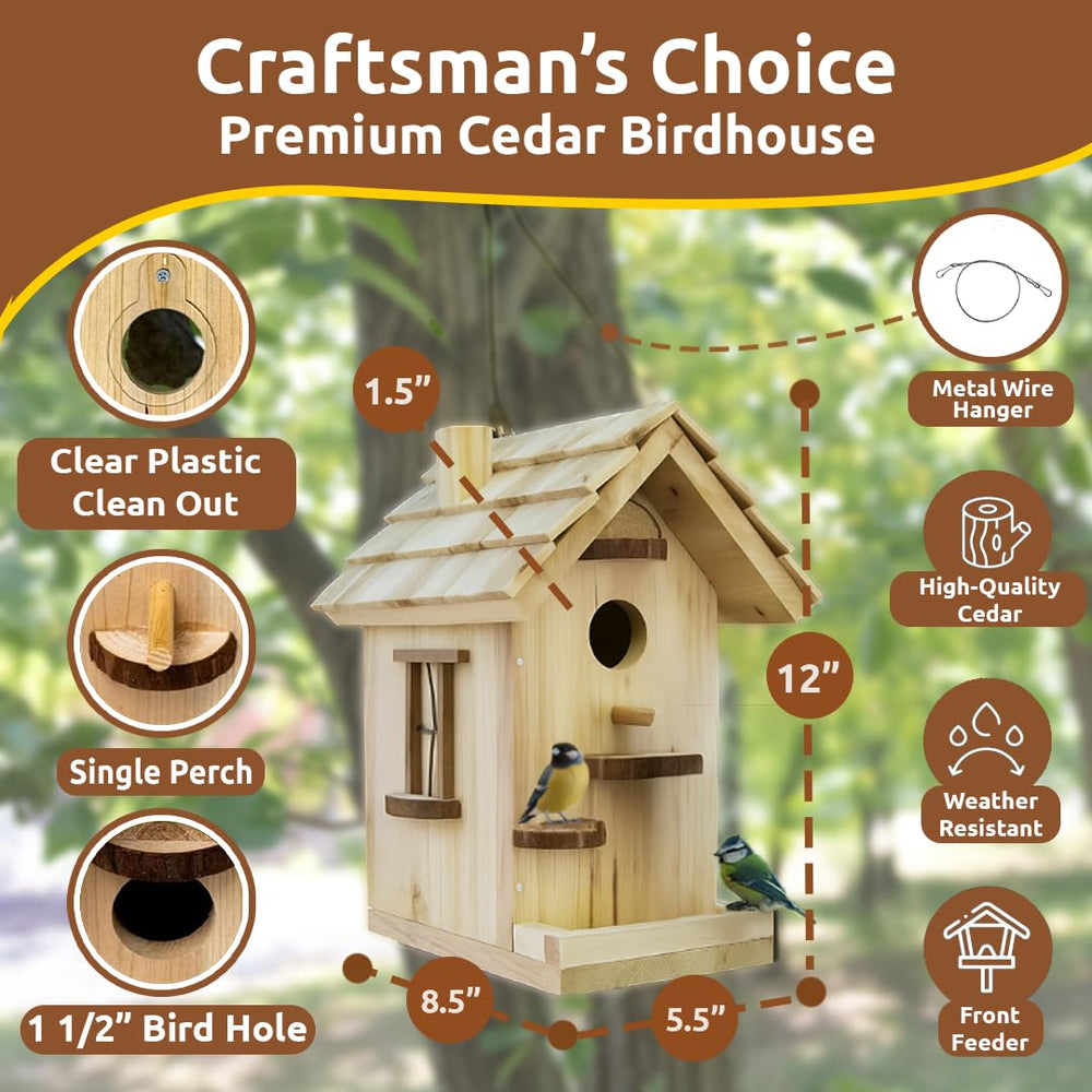 Instructions included in SparkJump Birdhouse Kit