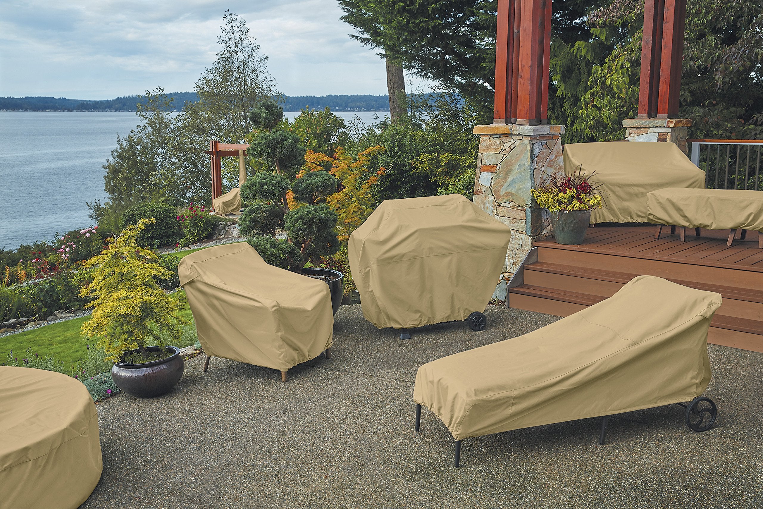 Instructions included with the Classic Accessories Terrazzo cover