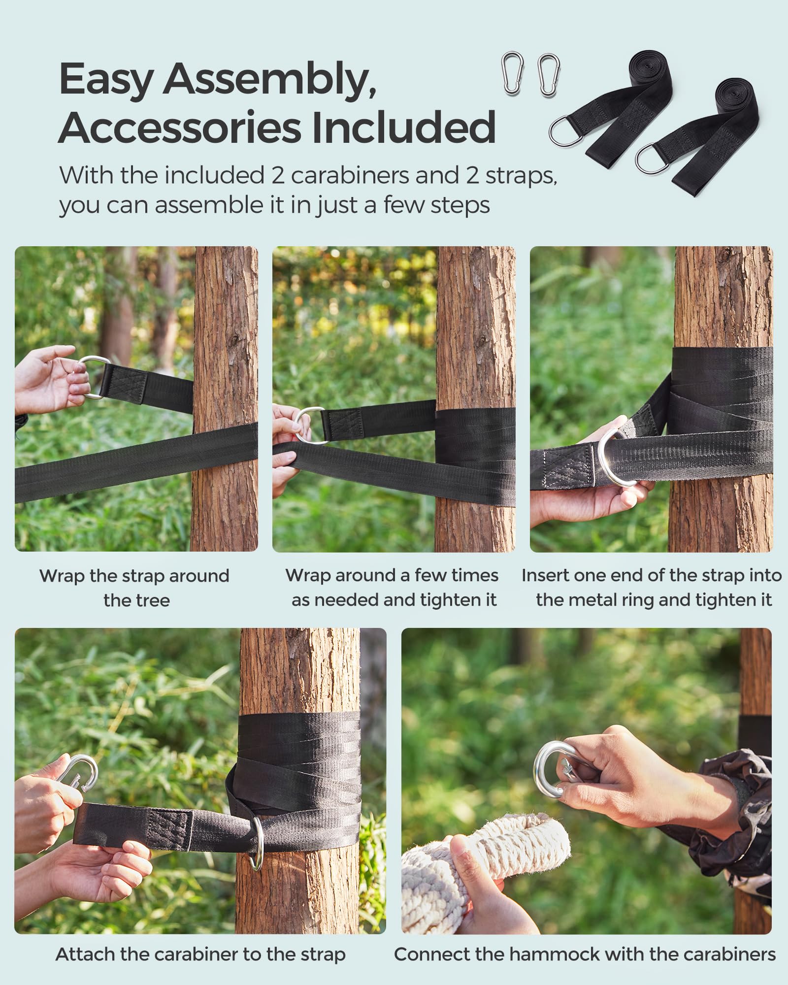 Instructions manual for SONGMICS Double Hammock
