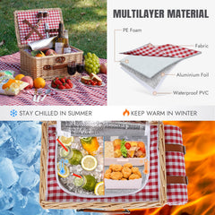 Insulated compartment of HappyPicnic picnic basket