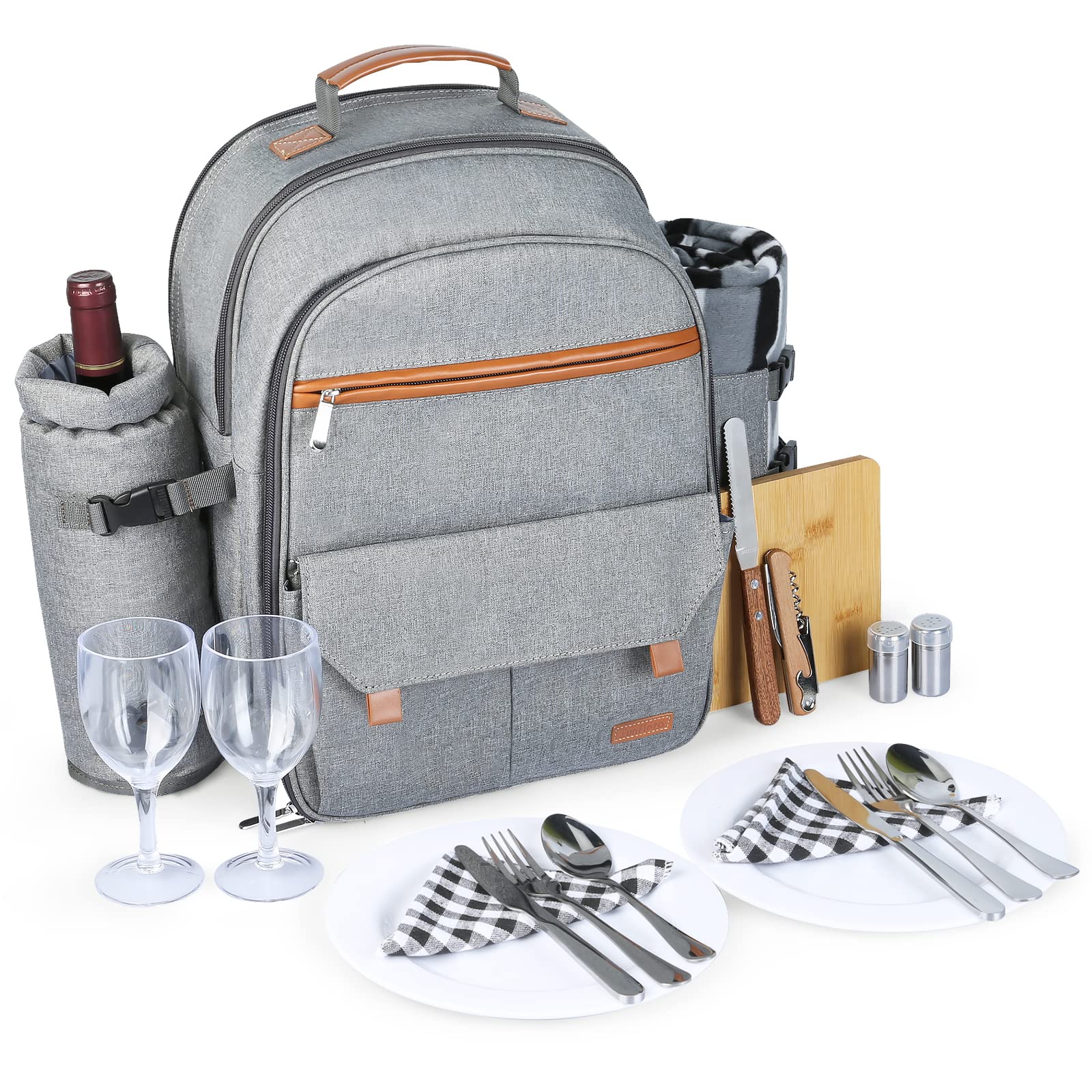 Insulated cooler compartment of Sunflora Picnic Backpack