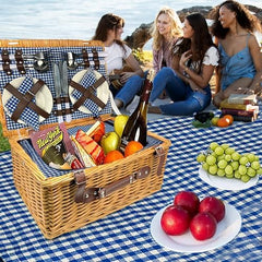 Insulated Nature Gear Picnic Basket with extra-large waterproof blanket