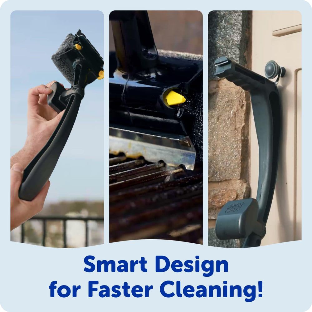 Integrated scraper on Scrub Daddy BBQ Daddy Grill Brush