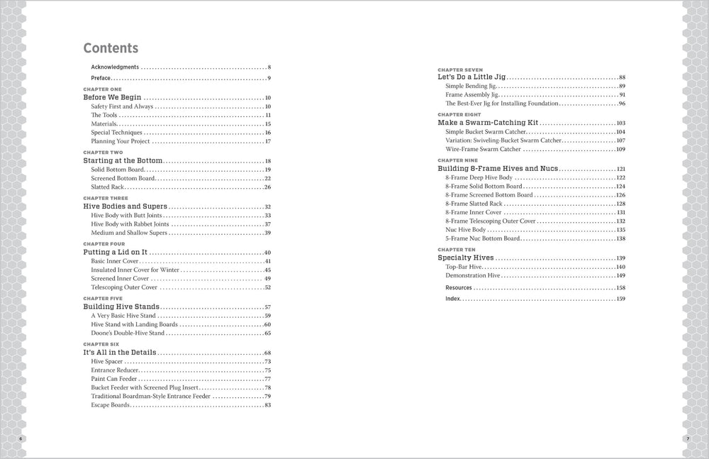 Interior page showing hive construction instructions