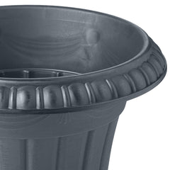 Interior view of Arcadia Gray Urn Planter with 11-inch opening