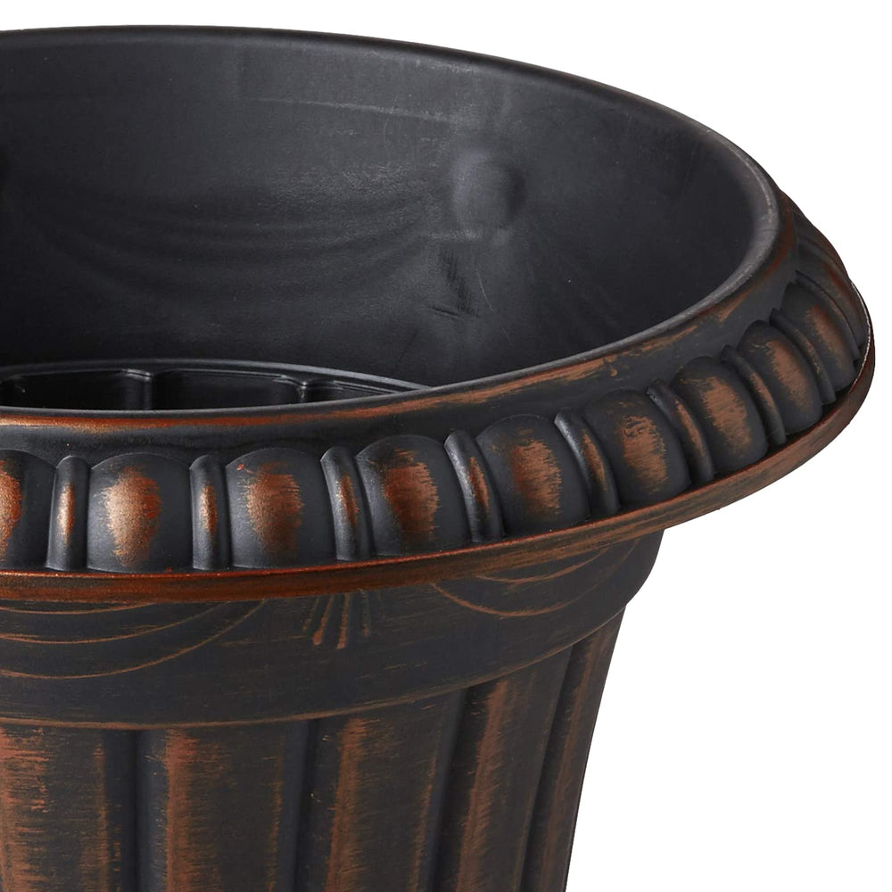 Interior view of the Arcadia Garden Products Urn showing plantable section