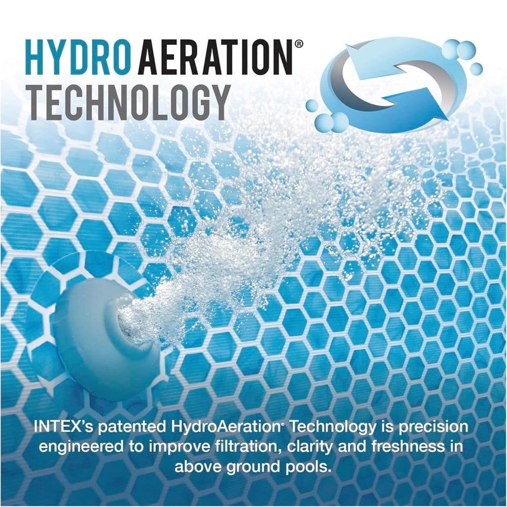 Intex 530 GPH Filter Pump with pool background