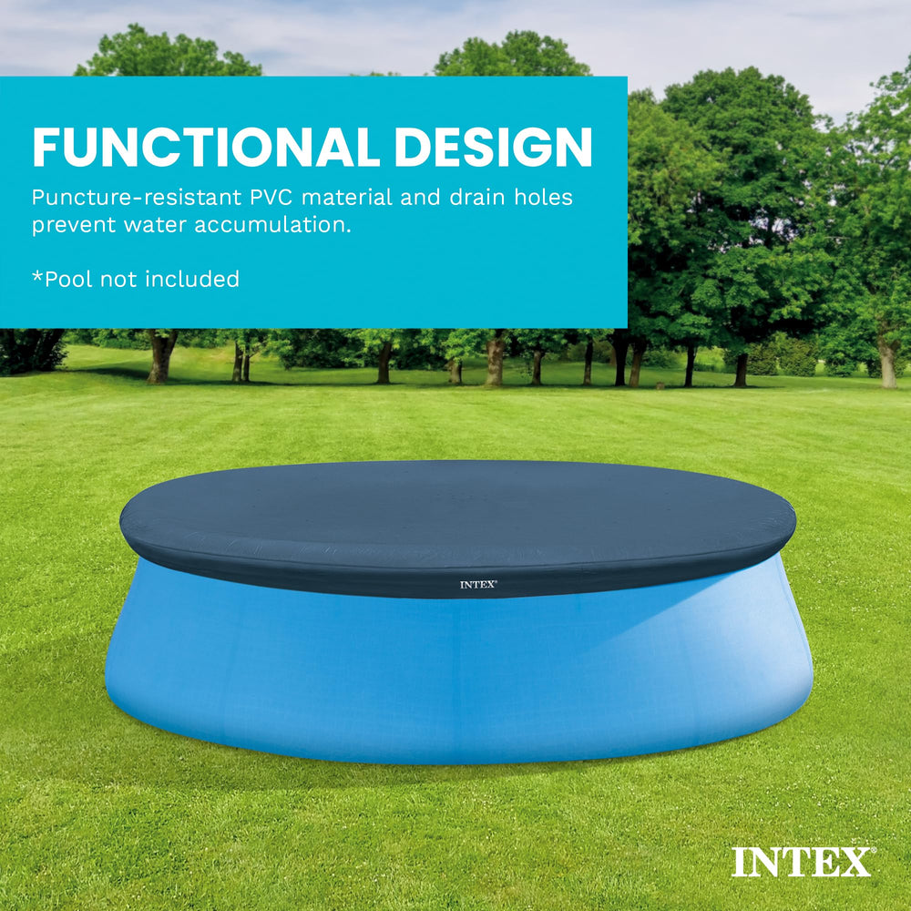 Intex 8ft Round Pool Cover packaging details
