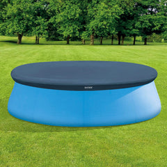 Intex 8ft Round Pool Cover showing installation rope